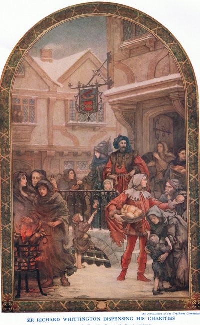 Sir Richard Whittington dispensing his charities by Henrietta Rae